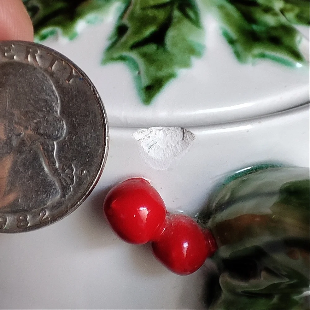 Teapot Christmas Rose By Lefton Vintage Coffee Pot Server Carafe Holiday FLAWS - Picture 6 of 14